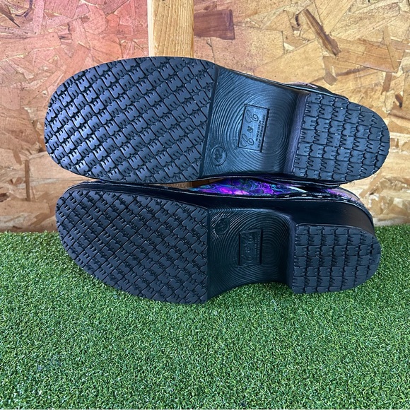 C & C Sweden Multicolor Swirl Slip Resistant Clogs Shoes EU 42 Women’s 11.5 - 12 - Picture 6 of 8